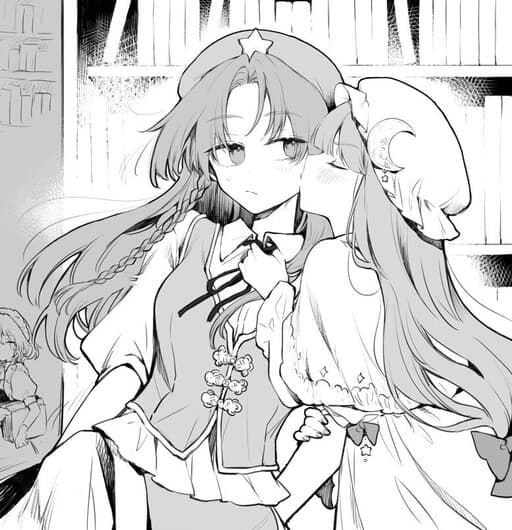 Touhou Project - The Yuri Kissing Harem of the Scarlet Devil Mansion's Gatekeeper